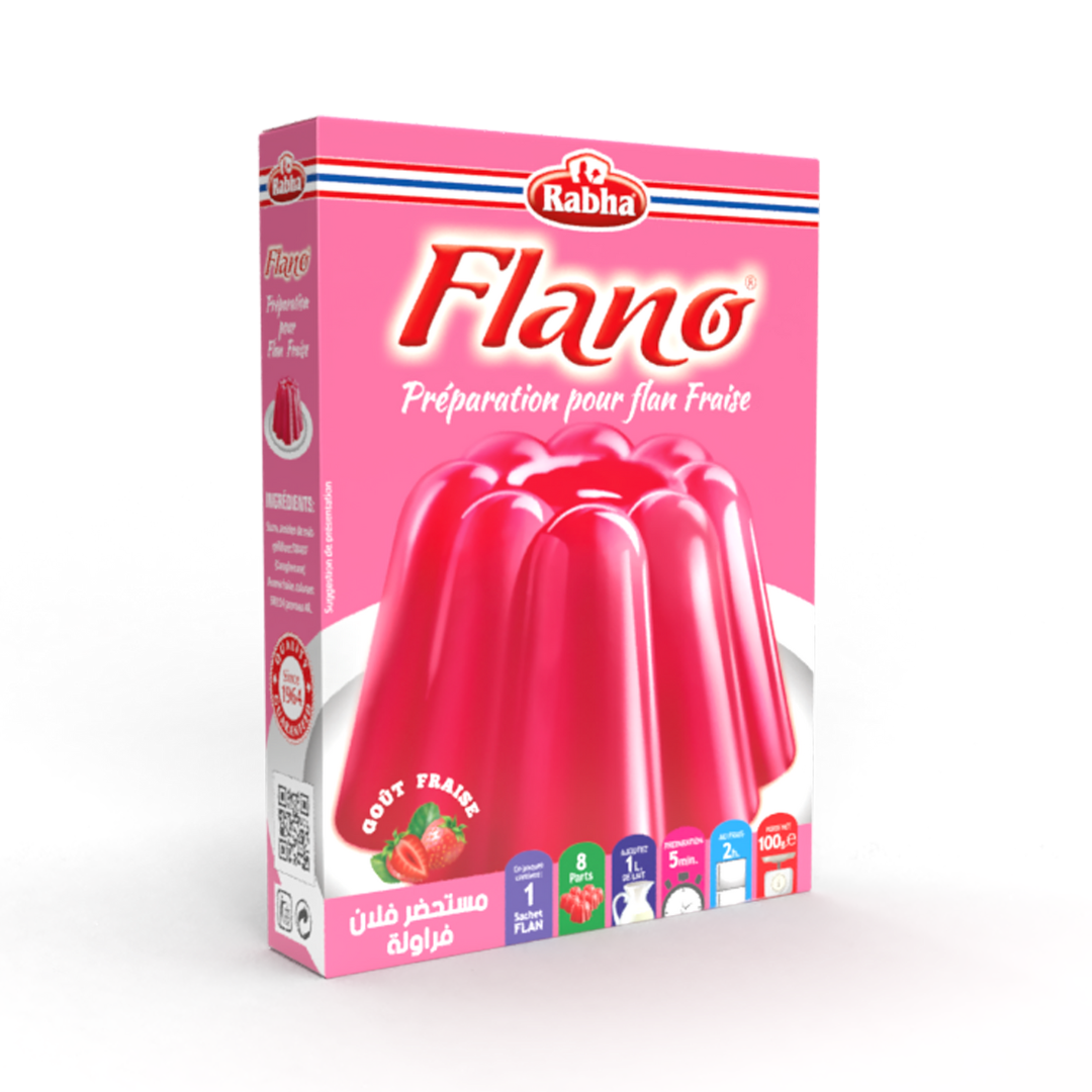 RABHA flan flano fraises 100g