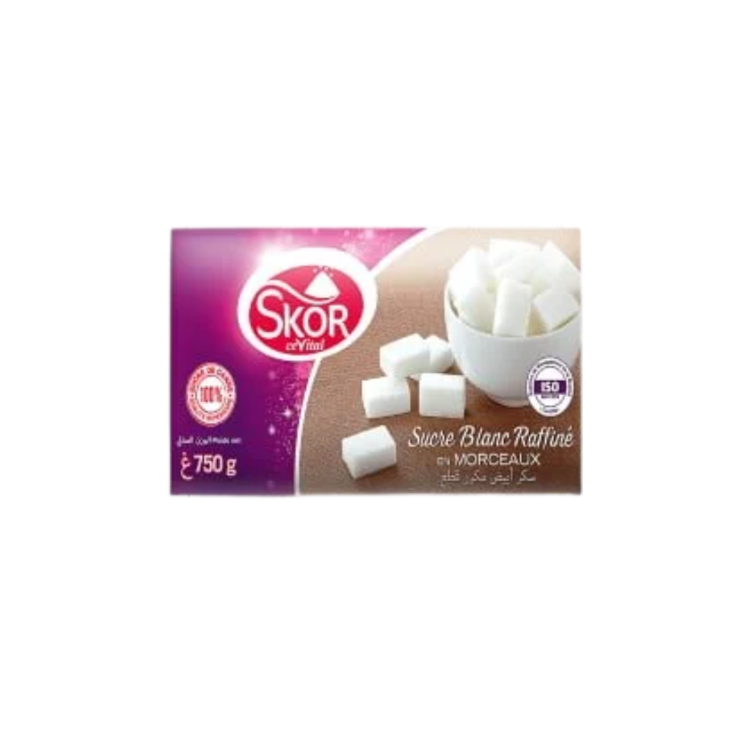 SKOR Sucre Blanc en Morceaux 750Gr